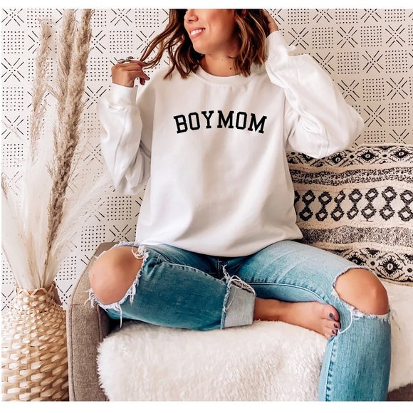 Tops - Boy Mom Sweatshirt | Mom Sweatshirt